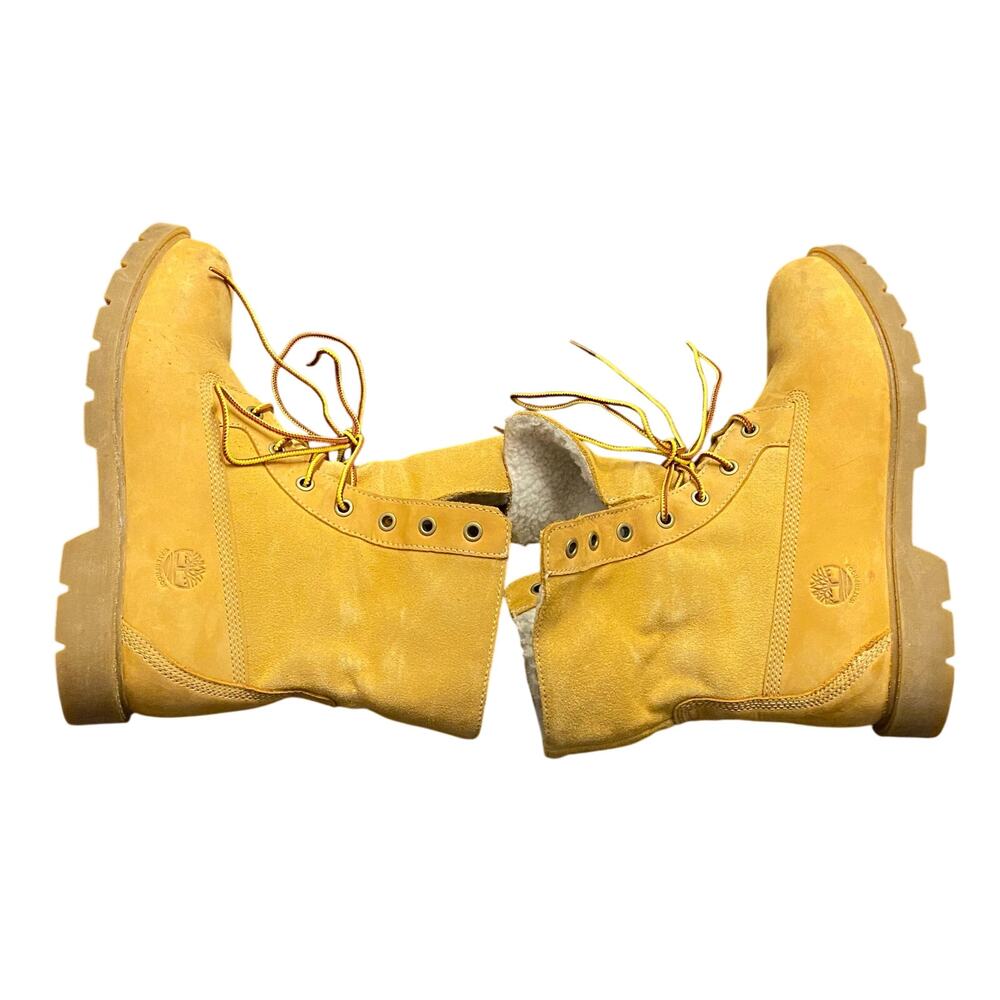 Timberland Teddy Roll Top PrimaLoft Waterproof Boots Wheat Women’s 9 Utility - Picture 9 of 11